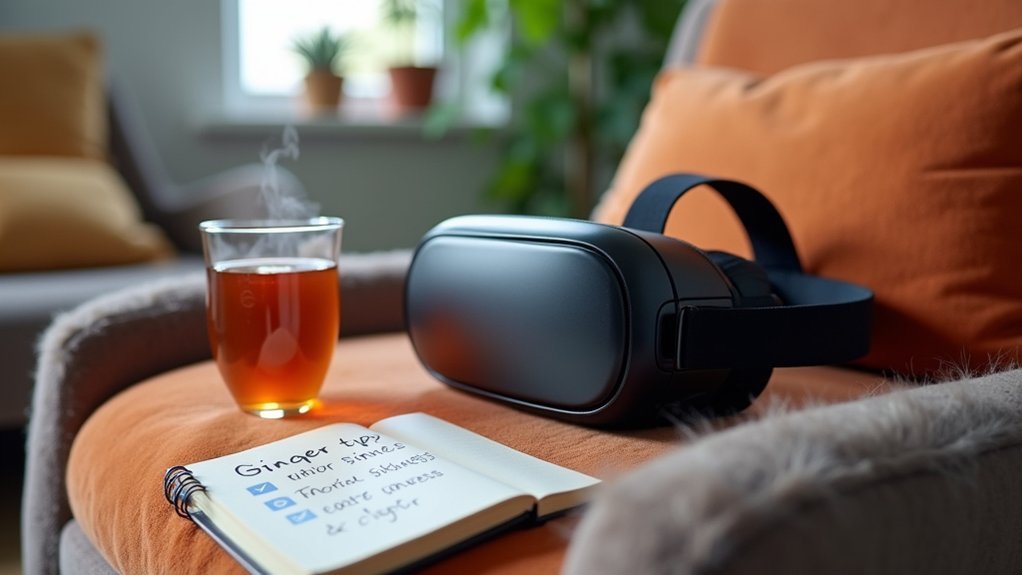 motion sickness headset strategies