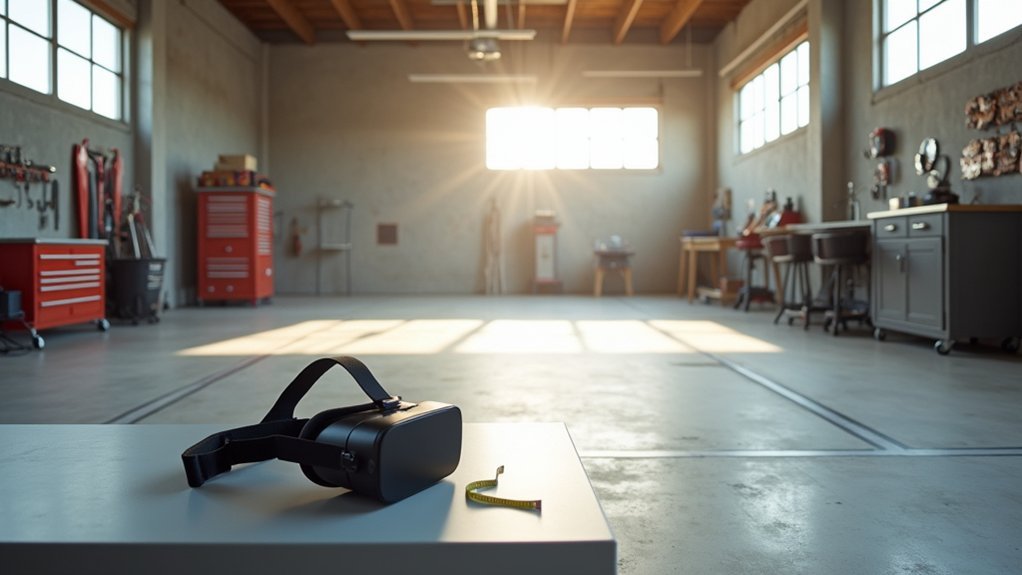 clear garage for vr