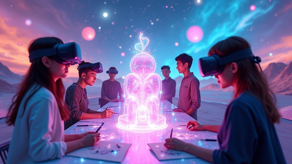 collaborative virtual art creation