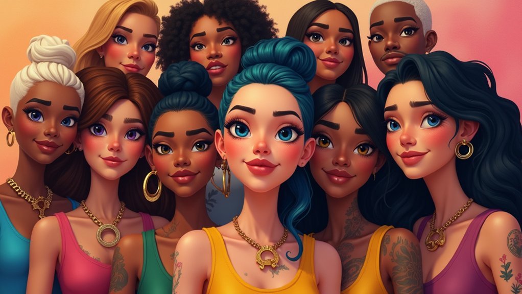 diverse avatar customization options