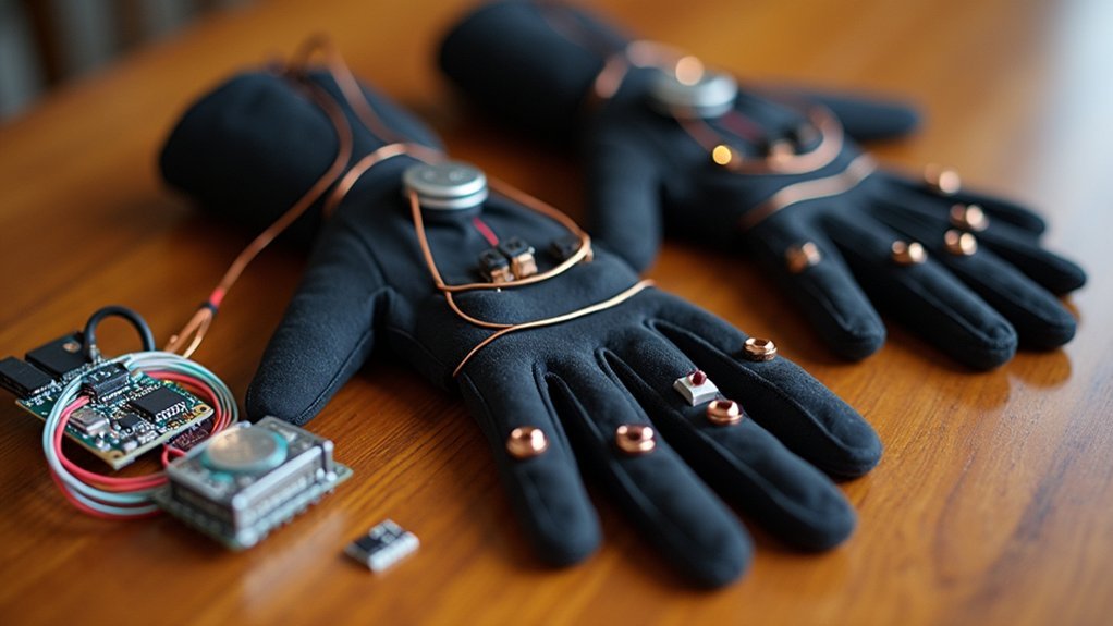 diy haptic gloves components