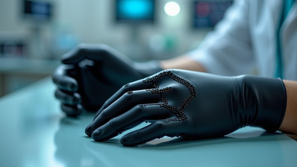 haptic gloves for medical simulation