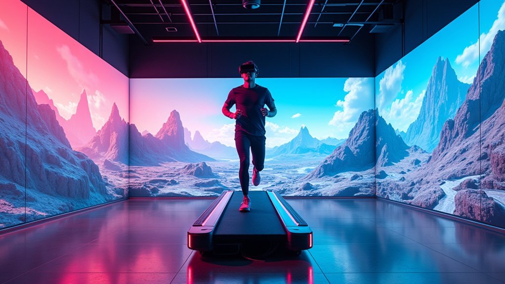 immersive vr treadmill experience