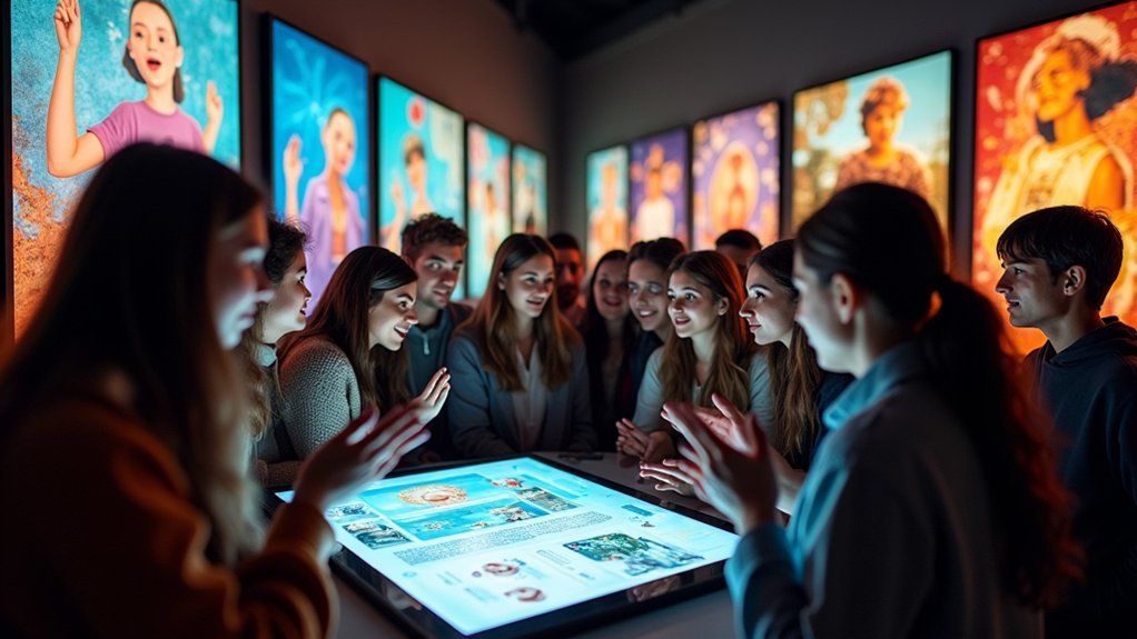 interactive virtual art engagement