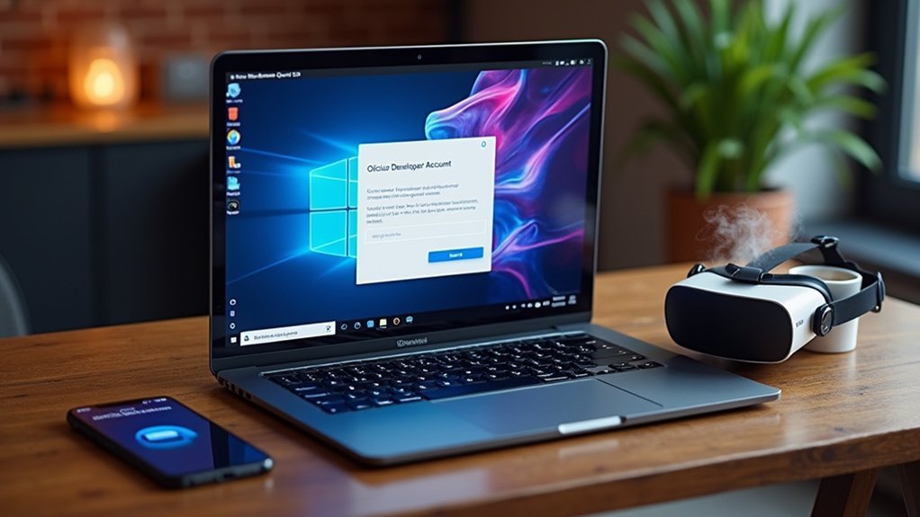 set up oculus developer account