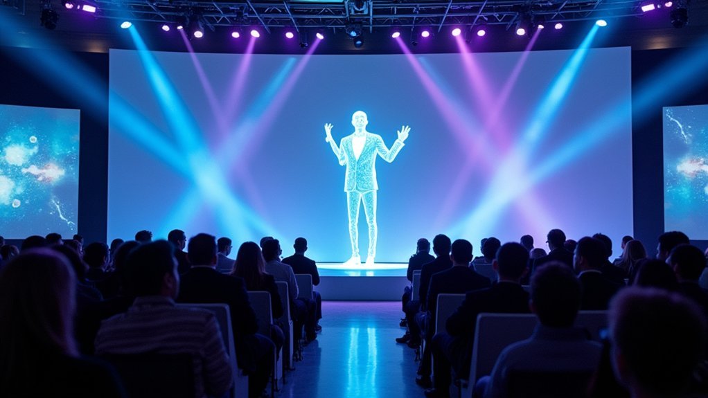 virtual holographic speaker integration