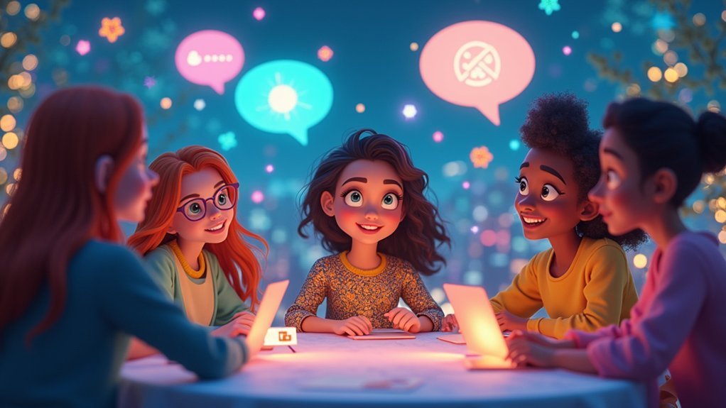 virtual social language experiences